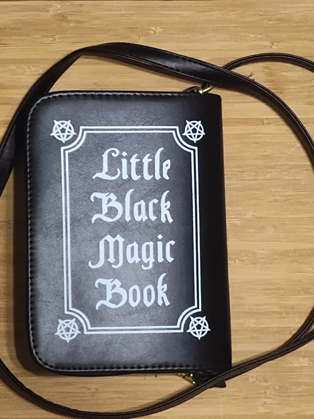 Spencer's Black 'Little Black Magic Book' Crossbody Bag